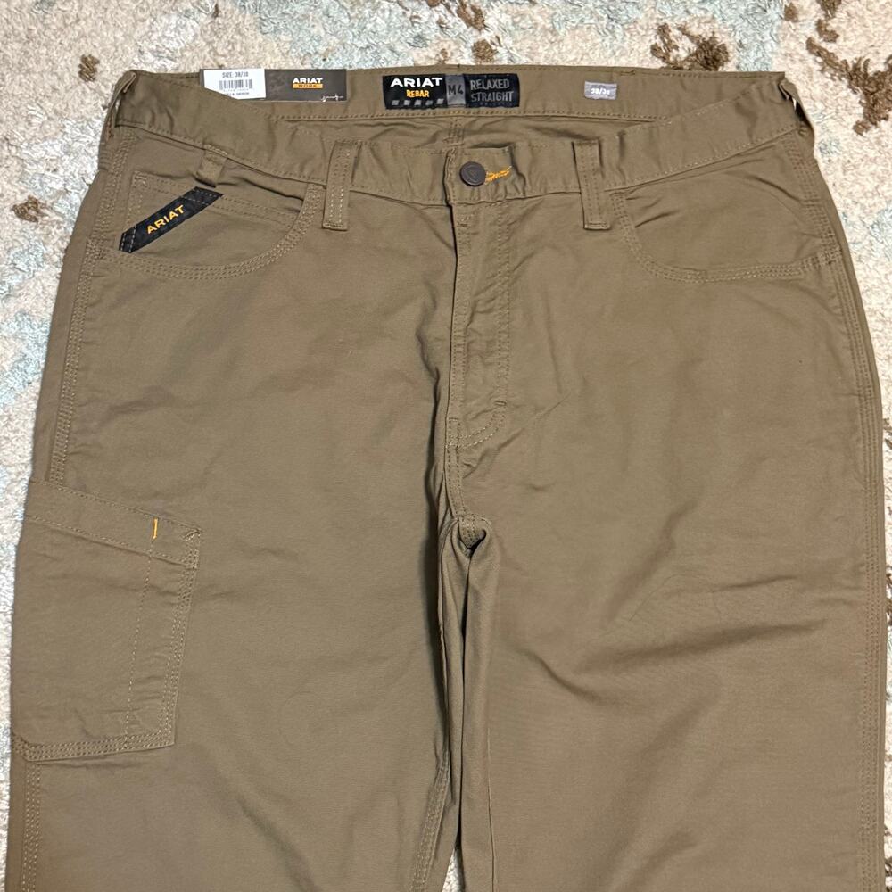 NWT Ariat M4 Rebar Relaxed Straight Carpenter Work Pants Size 38x30 - Picture 3 of 6